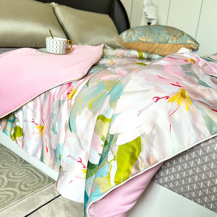 91家纺网 家纺一手货源 找家纺 小芽 2024新款凉感丝夏被 13