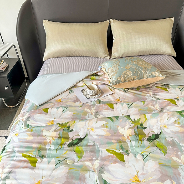 91家纺网 家纺一手货源 找家纺 小芽 2024新款凉感丝夏被 14