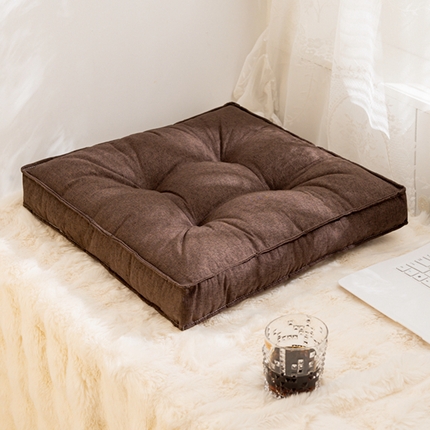 91家纺网 家纺一手货源 找家纺 （总）碧尔家居 2025新款办公室棉麻椅子坐垫四季通用透气沙发垫卧室防滑飘窗垫方形坐垫