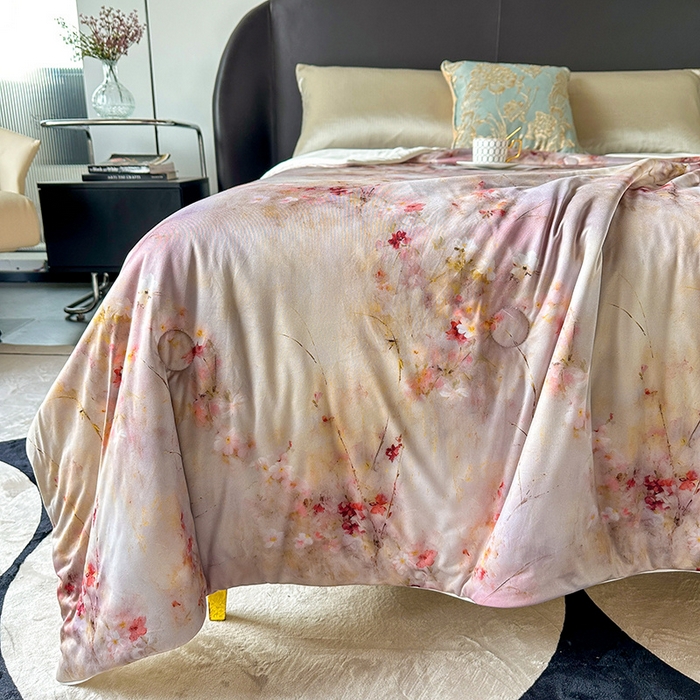 91家纺网 家纺一手货源 找家纺 小芽 2024新款凉感丝夏被 15