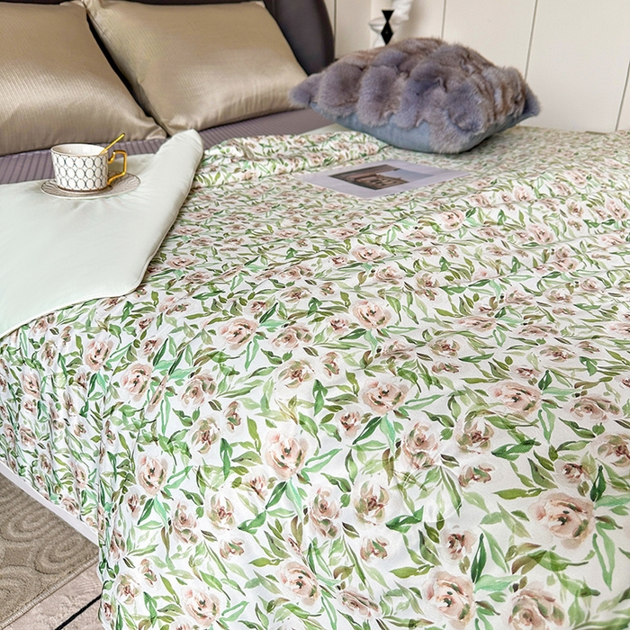 91家纺网 家纺一手货源 找家纺 小芽 2024新款凉感丝夏被 9