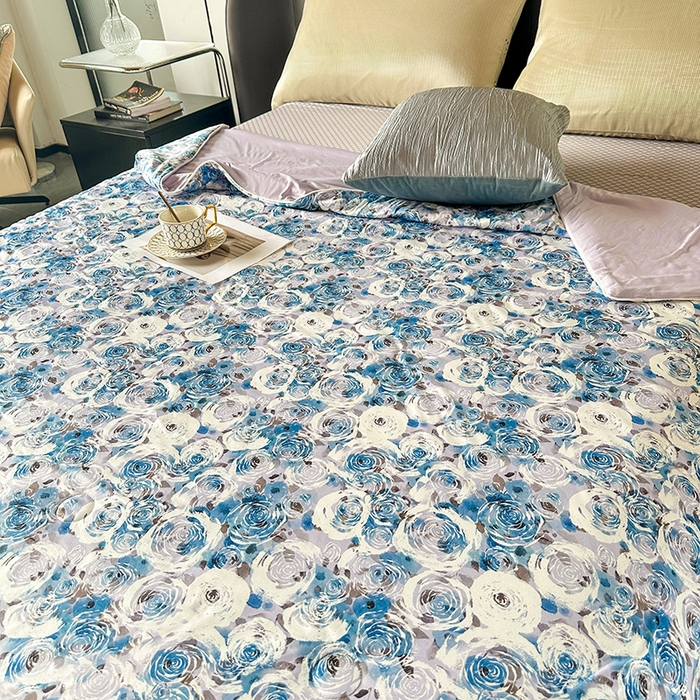 91家纺网 家纺一手货源 找家纺 小芽 2024新款凉感丝夏被 16