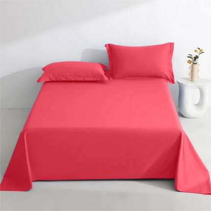 91家纺网 家纺一手货源 找家纺 （总）煌朝家纺 2024新款纯色枕套水洗棉枕套纯色赠品床单全棉枕套纯棉床单