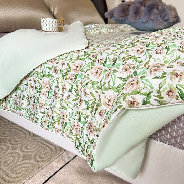 91家纺网 家纺一手货源 找家纺 小芽 2024新款凉感丝夏被 9