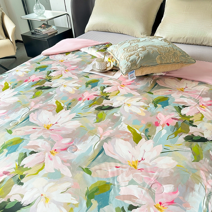 91家纺网 家纺一手货源 找家纺 小芽 2024新款凉感丝夏被 13