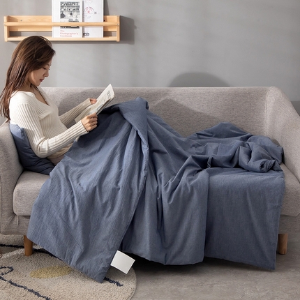 91家纺网 家纺一手货源 找家纺 （总）翰轩家居 2024新款全棉色织水洗棉抱枕被