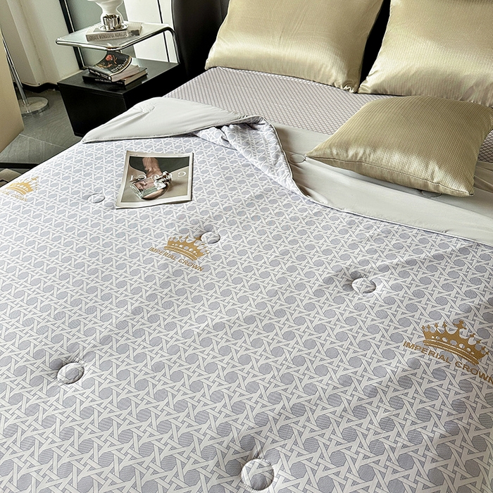 91家纺网 家纺一手货源 找家纺 小芽 2024新款凉感丝夏被 杜尔克