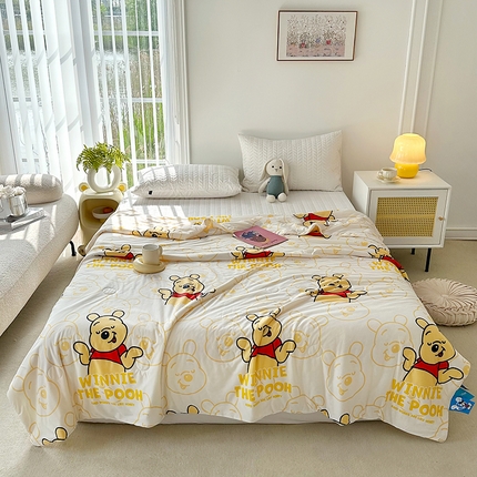 网客家纺 2024新款迪斯尼针织棉夏被 维尼熊