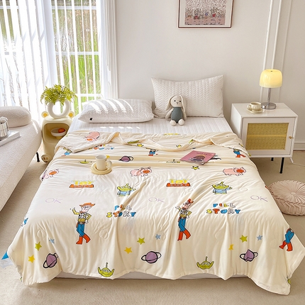 网客家纺 2024新款迪斯尼针织棉夏被 巴斯光年