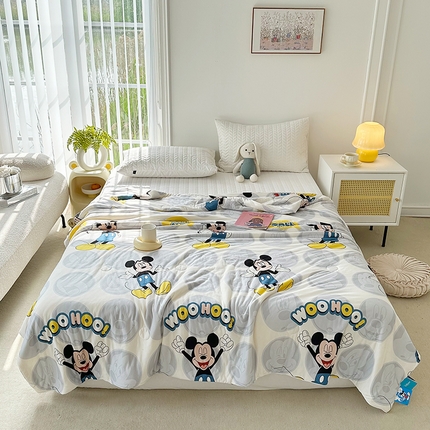 网客家纺 2024新款迪斯尼针织棉夏被 快乐米奇