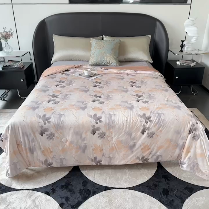 91家纺网 家纺一手货源 找家纺 小芽 2024新款凉感丝夏被 12