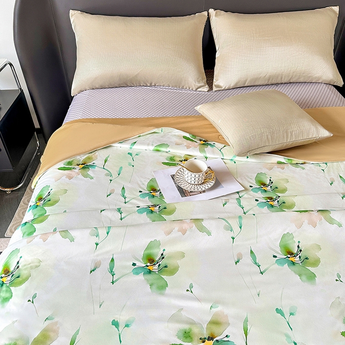 91家纺网 家纺一手货源 找家纺 小芽 2024新款凉感丝夏被 11