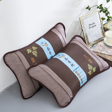 91家纺网 家纺一手货源 找家纺 （总）梦叶草 2024新款冰藤古藤艾草枕茶香枕芯藤席枕头