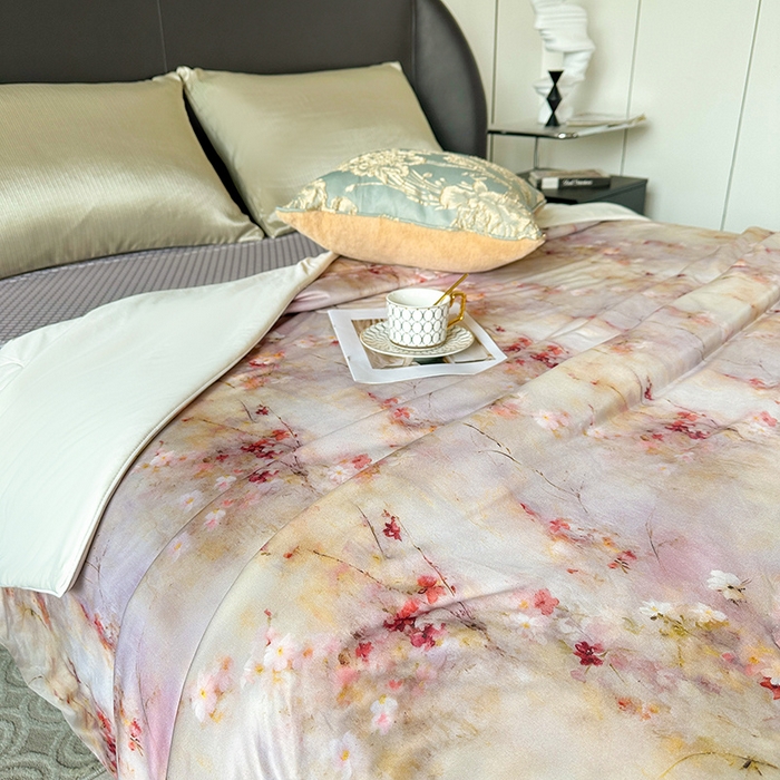 91家纺网 家纺一手货源 找家纺 小芽 2024新款凉感丝夏被 15