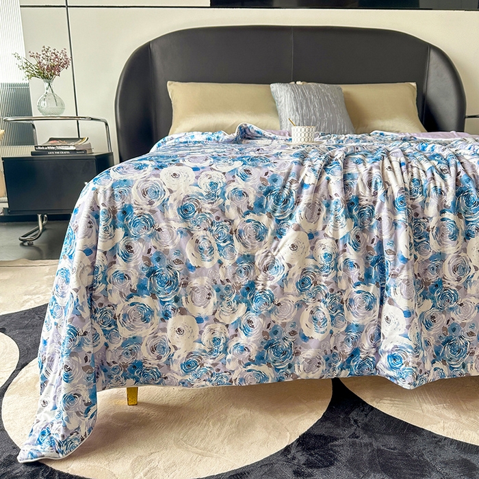 91家纺网 家纺一手货源 找家纺 小芽 2024新款凉感丝夏被 16