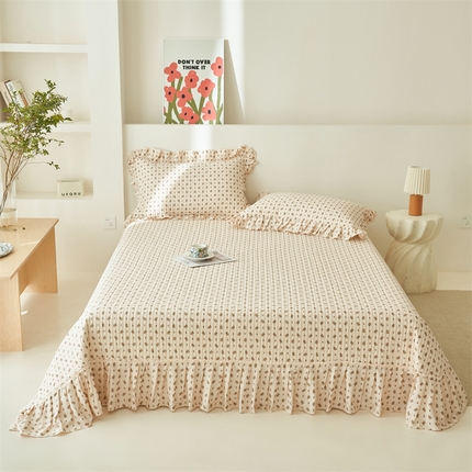 恒爱家纺 2024新款全棉甜美少女单床盖 花开满地