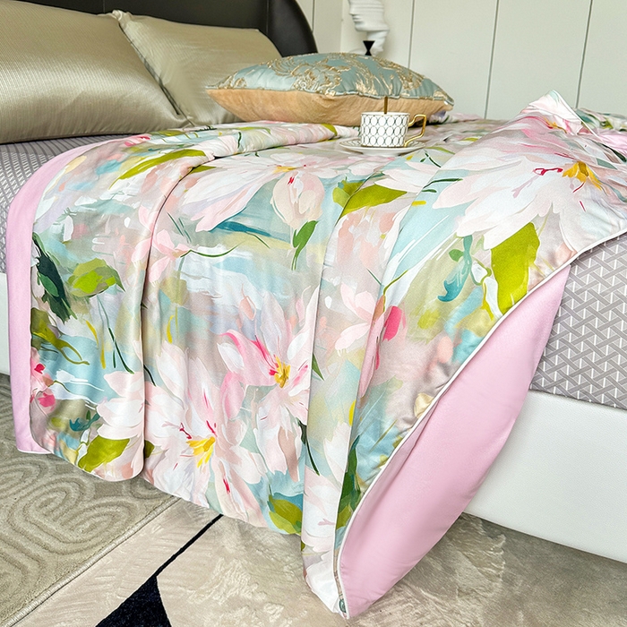 91家纺网 家纺一手货源 找家纺 小芽 2024新款凉感丝夏被 13