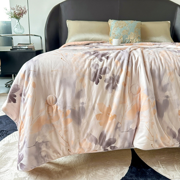 91家纺网 家纺一手货源 找家纺 小芽 2024新款凉感丝夏被 12