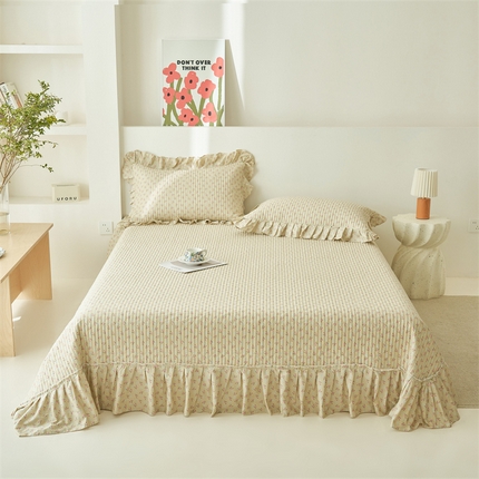 恒爱家纺 2024新款全棉甜美少女单床盖 百花齐放