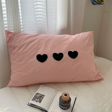 91家纺网 家纺一手货源 找家纺 （总）桃子家居 2024新款A类纯棉水洗棉毛巾绣奶油少女甜心系列学生单枕套