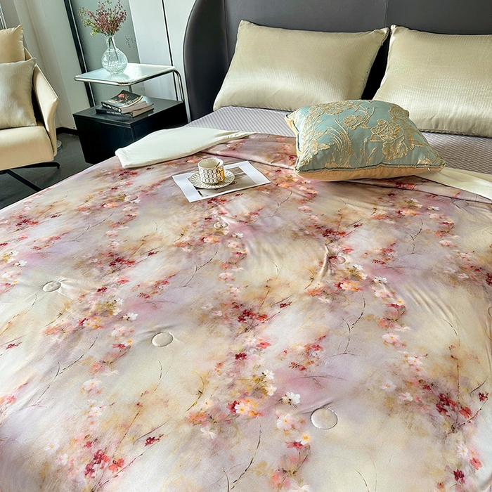 91家纺网 家纺一手货源 找家纺 小芽 2024新款凉感丝夏被 15