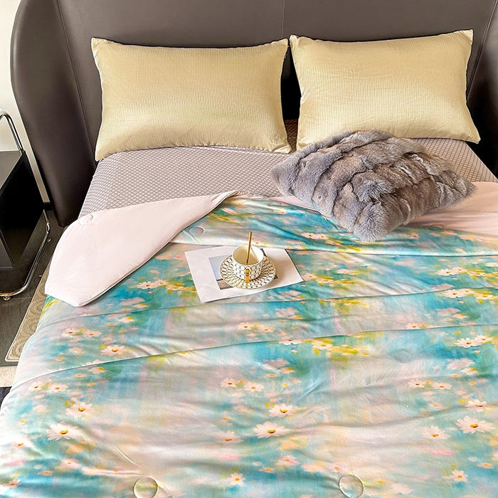 91家纺网 家纺一手货源 找家纺 小芽 2024新款凉感丝夏被 10