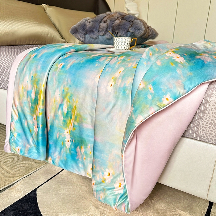 91家纺网 家纺一手货源 找家纺 小芽 2024新款凉感丝夏被 10