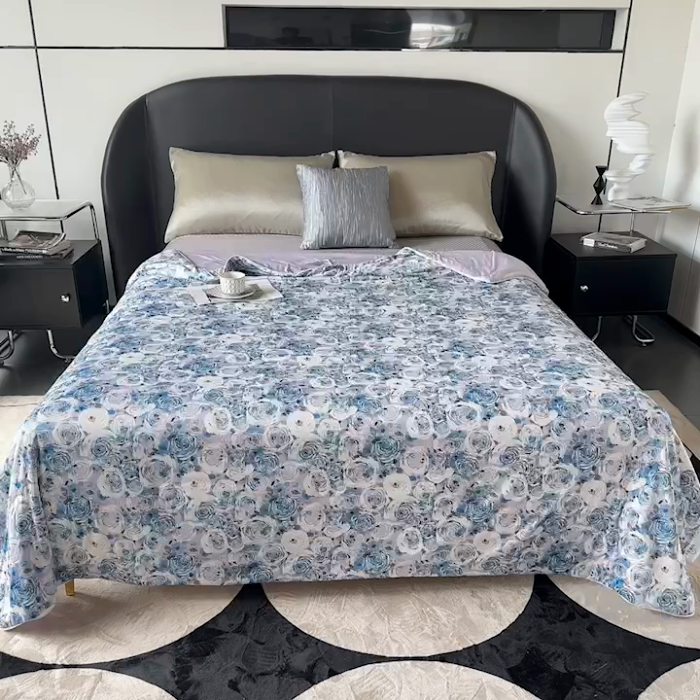 91家纺网 家纺一手货源 找家纺 小芽 2024新款凉感丝夏被 16