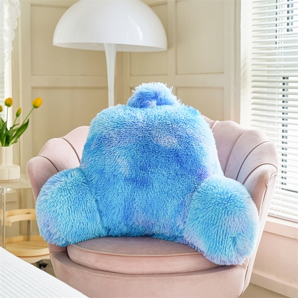 91家纺网 家纺一手货源 找家纺 （总）品尚嘉 2025新款长毛绒拥抱式腰靠跨境外贸水貂绒靠垫沙发靠背