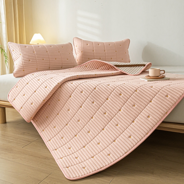 91家纺网 家纺一手货源 找家纺 鑫钰 2024新款1公分厚乳胶床垫薄款席梦思保护垫床护垫-星愿 乳胶床褥-星愿-安娜粉