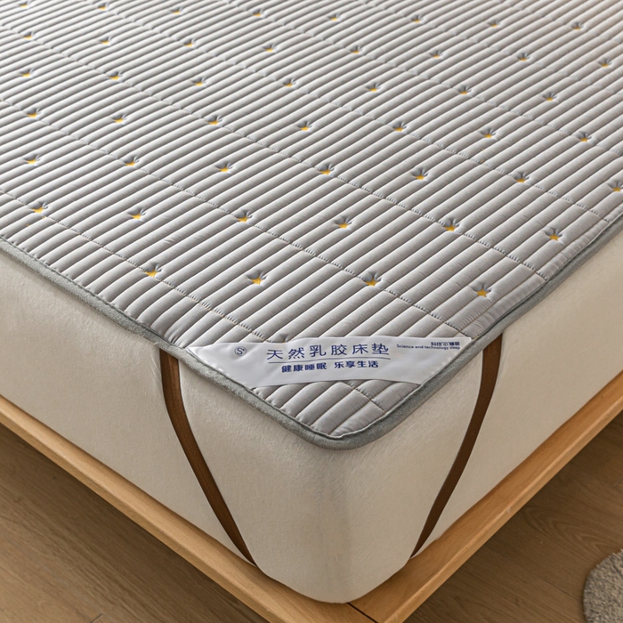 91家纺网 家纺一手货源 找家纺 鑫钰 2024新款1公分厚乳胶床垫薄款席梦思保护垫床护垫-星愿 乳胶床褥-星愿-柏林灰