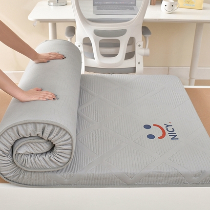 瑶瑶家居床垫 2024新款水洗棉学生床垫 笑脸-灰色