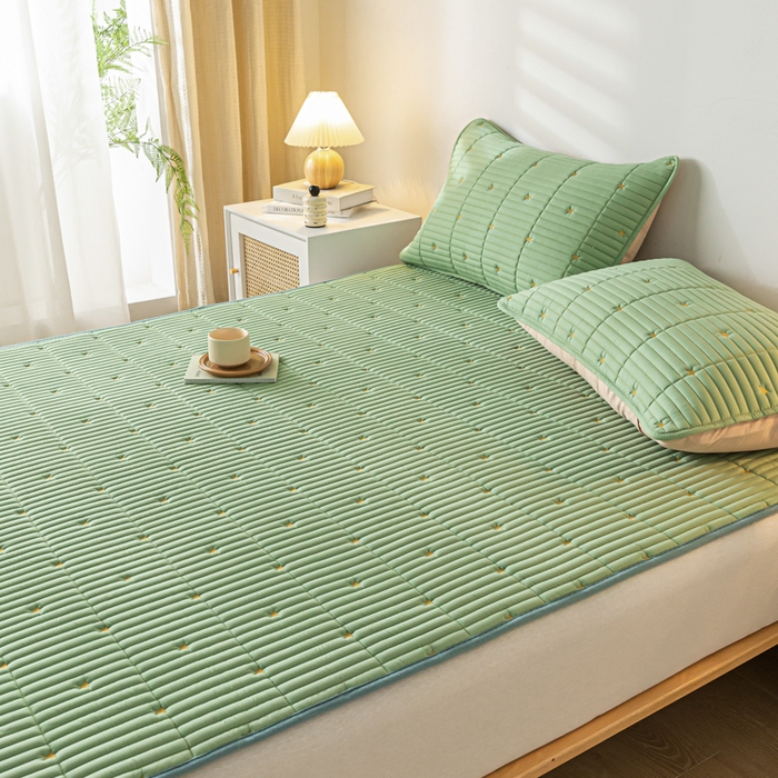 91家纺网 家纺一手货源 找家纺 鑫钰 2024新款1公分厚乳胶床垫薄款席梦思保护垫床护垫-星愿 乳胶床褥-星愿-云川绿