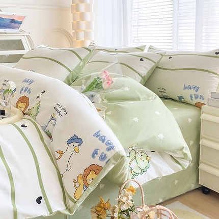 91家纺网 家纺一手货源 找家纺 （总）宇彬家纺 2024新款13372喷气全棉四件套