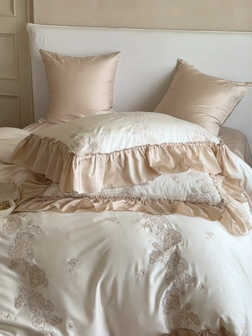 91家纺网 家纺一手货源 找家纺 （总）MIU缪家居 2024新款100支天丝棉四件套-舒芙蕾