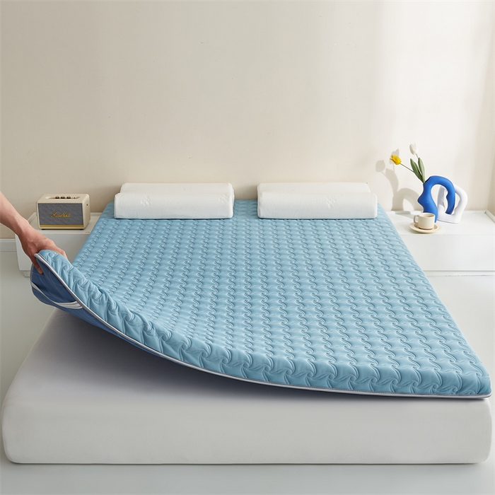91家纺网 家纺一手货源 找家纺 （总）寐珂 2025新款乳胶凉席床垫A类反面水洗棉加厚床垫学生宿舍床垫