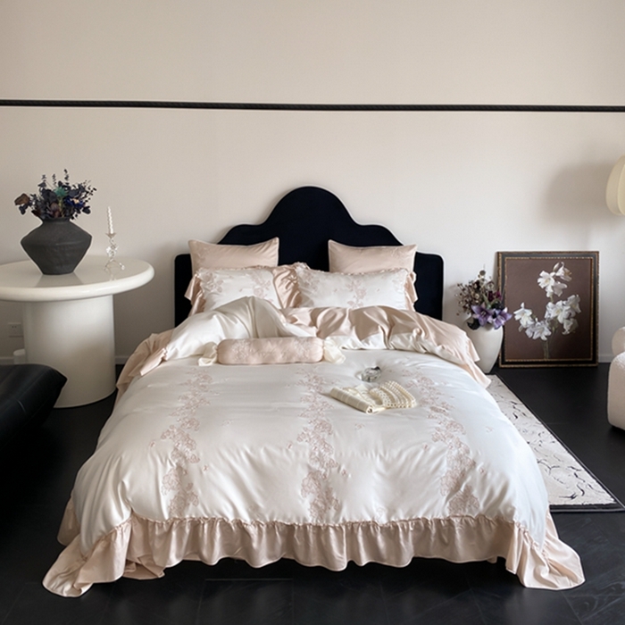 91家纺网 家纺一手货源 找家纺 （总）MIU缪家居 2024新款100支天丝棉四件套-舒芙蕾