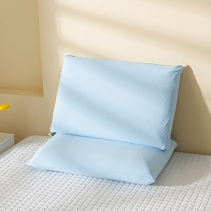 91家纺网 家纺一手货源 找家纺 （总）萌番宝 2024新款冰丝面包乳胶枕40*60厘米夏季天然乳胶枕锦氨纶冰凉枕套