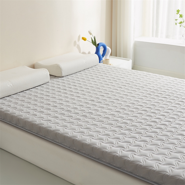 91家纺网 家纺一手货源 找家纺 寐珂 2025新款乳胶凉席床垫A类反面水洗棉加厚床垫学生宿舍床垫 绅士灰