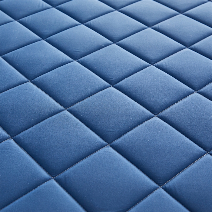 91家纺网 家纺一手货源 找家纺 寐珂 2025新款水洗棉大豆床垫 学生款 牛仔蓝