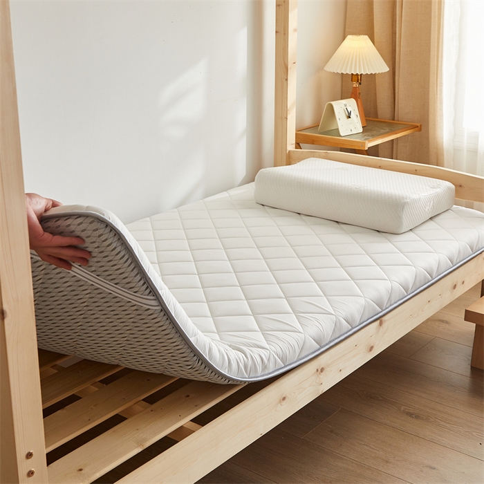 91家纺网 家纺一手货源 找家纺 （总）寐珂 2025新款水洗棉大豆学生床垫学生款