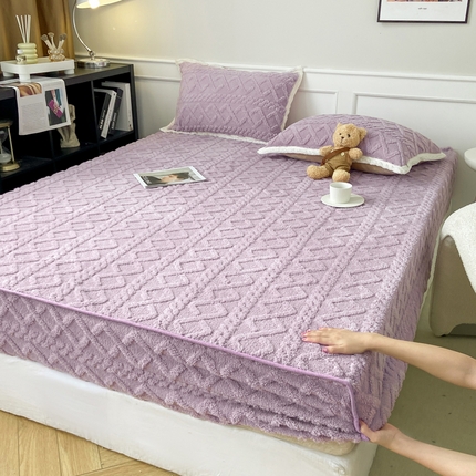 91家纺网 家纺一手货源 找家纺 源舍家纺 2024新款爆款A类塔芙绒床笠枕套