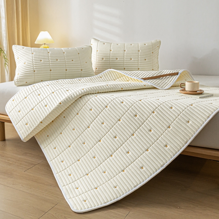 91家纺网 家纺一手货源 找家纺 鑫钰 2024新款1公分厚乳胶床垫薄款席梦思保护垫床护垫-星愿 乳胶床褥-星愿-雅白