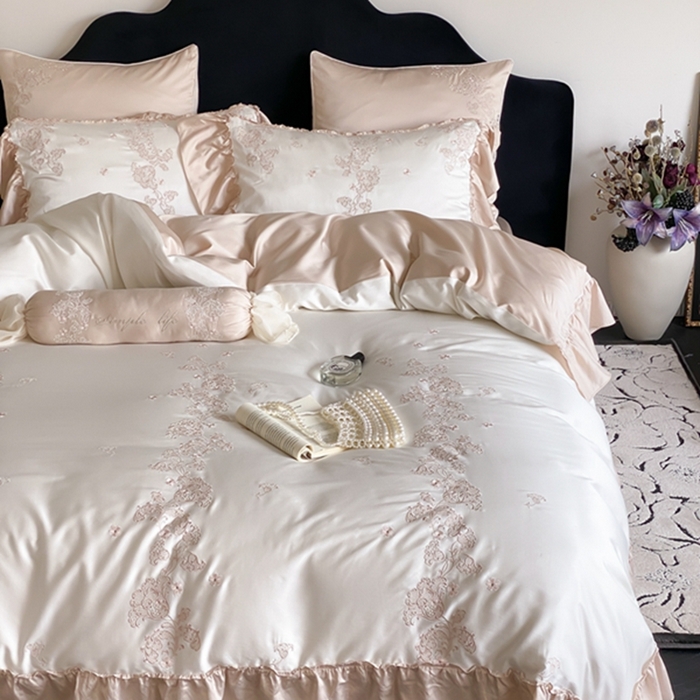 91家纺网 家纺一手货源 找家纺 （总）MIU缪家居 2024新款100支天丝棉四件套-舒芙蕾