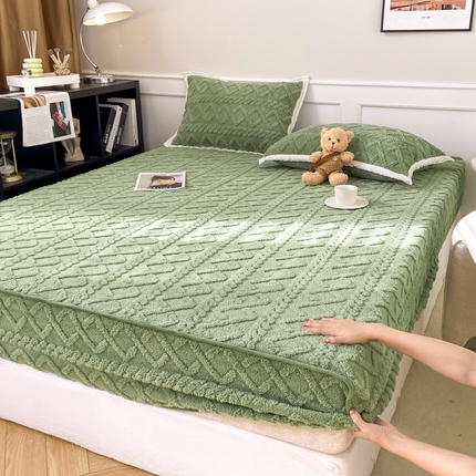 91家纺网 家纺一手货源 找家纺 源舍家纺 2024新款爆款A类塔芙绒床笠枕套