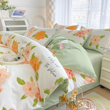 91家纺网 家纺一手货源 找家纺 （总）宇彬家纺 2024新款13372喷气全棉四件套