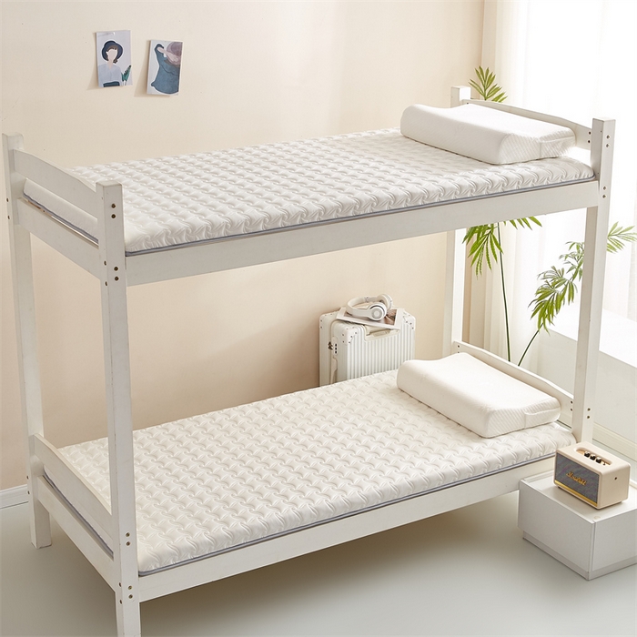 91家纺网 家纺一手货源 找家纺 寐珂 2025新款乳胶凉席床垫A类反面水洗棉加厚床垫学生宿舍床垫 贵族白