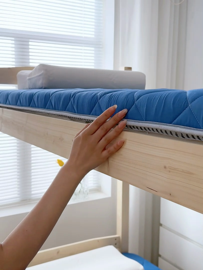 91家纺网 家纺一手货源 找家纺 （总）寐珂 2025新款水洗棉大豆学生床垫学生款