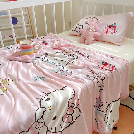 91家纺网 家纺一手货源 找家纺 （总）希诺家居 2024新款正版授权多功能婴幼儿毯子儿童凉感针织盖毯旅行毯