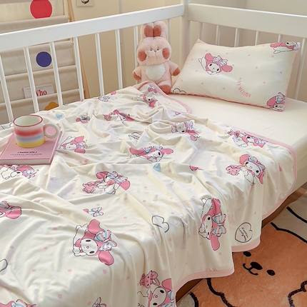 91家纺网 家纺一手货源 找家纺 （总）希诺家居 2024新款正版授权多功能婴幼儿毯子儿童凉感针织盖毯旅行毯